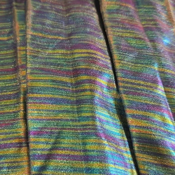 Iridescent Blue Skirt M19 - Picture 3 of 6